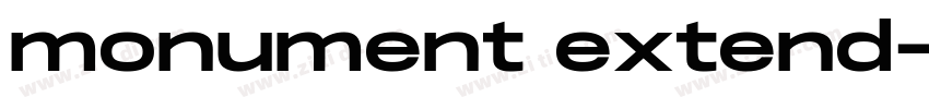monument extend字体转换